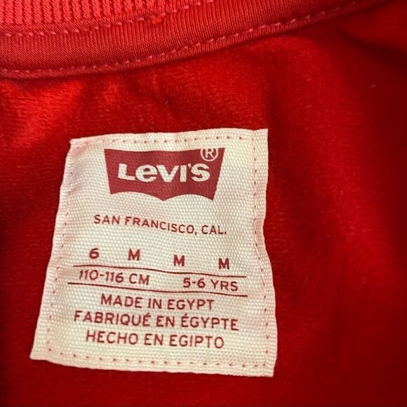 Levi Red/ Blue Zip Up Jacket - Picture 6 of 7